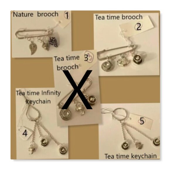 NEW!!! Novelty brooches & keychains - Picture 1 of 6